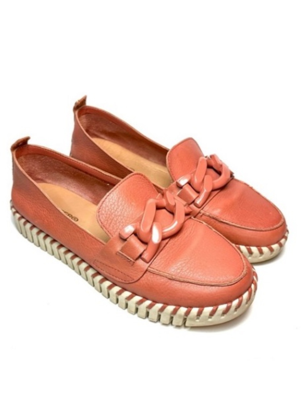 Bottero Salmon Leather Loafers | 10
